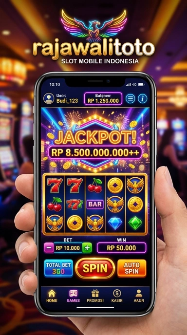 Screenshot proses pengunduhan aplikasi di rajawalitoto.